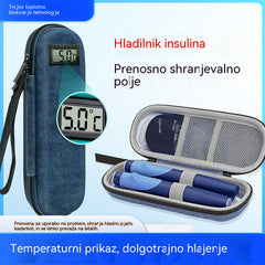 ❄️✈️Prenosni hladilnik za inzulin z indikatorjem temperature