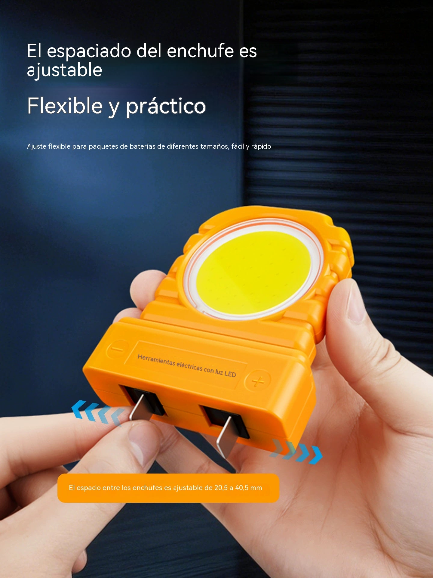 3 unidades 26€-- Luz LED de uso general compatible con varios tipos de baterías de litio.