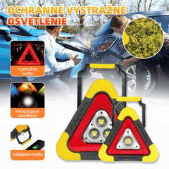 🔥Nuevo producto 2026🔥 Luz de advertencia triangular solar de emergencia tres en uno