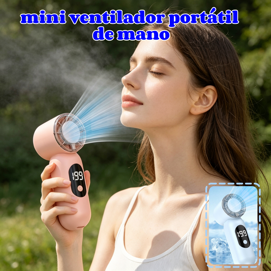 🍃🌀Nuevo ventilador portátil de mano, con gran potencia de aire y una agradable sensación de frescor