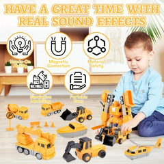 🎉【50% OFF】🧲【16 db】Mágneses építőkockák – Transformers oktatójátékok 🤖🧩