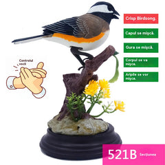 🦜🐦🐦【Ventas calientes recientes】Adornos de pájaros creativos, lindos y controlados por voz para decoración de escritorio de habitación.