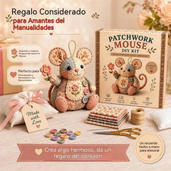🧵Kit de costura artesanal de peluche de ratón vintage