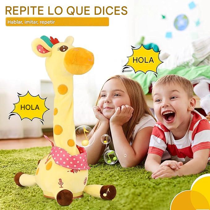 🦒👼Una jirafa de peluche interactiva, 🎵una linda compañera que cantará contigo.