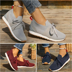 【35-43】Zapatillas ortopédicas tejidas y transpirables para mujer