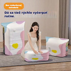 🧳【5-dielna sada】💨 Veľké, stlačiteľné vákuové úložné vrecko: nevyžaduje pumpičku, je nepriepustné a ideálne na úsporu miesta v kufri a doma ✈️