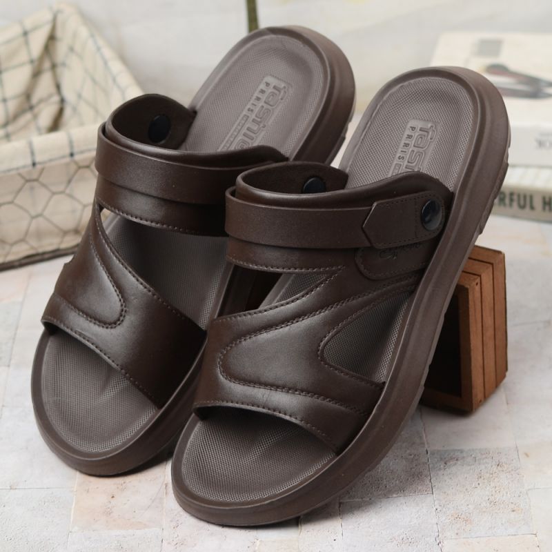 【Compra uno y llévate otro gratis】Sandalias casuales de cuero para hombre