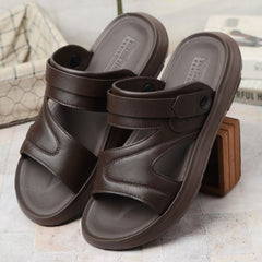 【Compra uno y llévate otro gratis】Sandalias casuales de cuero para hombre