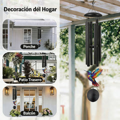 🕊️🔔 ¡OFERTA FLASH 50%! Carillón de Viento Vintage de Metal para Jardín – Aluminio Anodizado, Sonido Apacible, Resistente a la Intemperie, Ideal para Terraza y Balcón 🌿