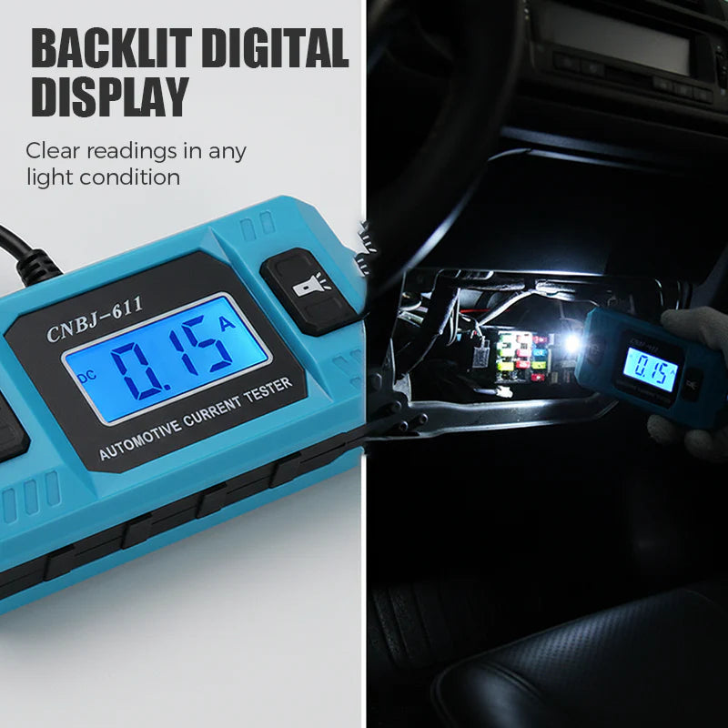 ⚡🔋🧰Probador de corriente automotriz portátil para coche