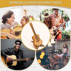 🔥VENTA CALIENTE 50% DE DESCUENTO🎸Mini estuche de madera para púas de guitarra