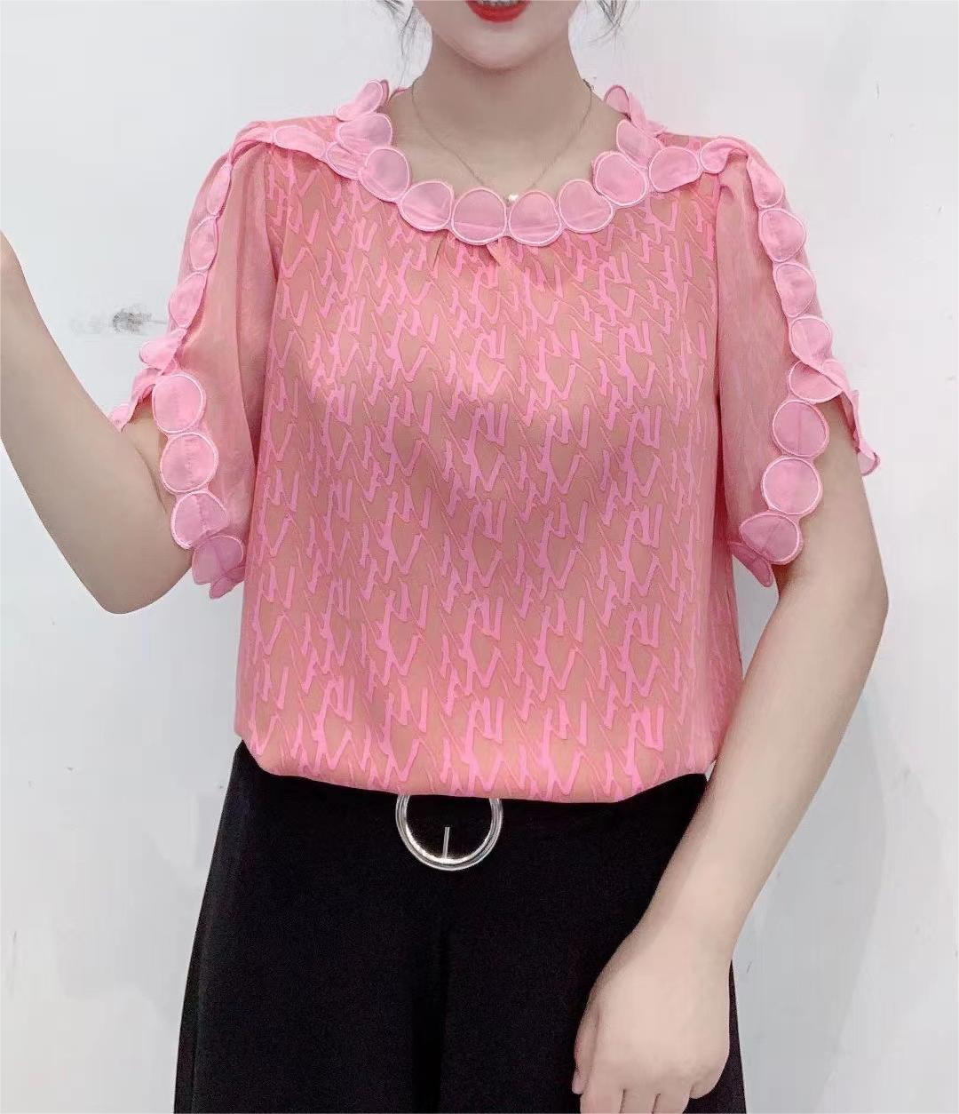 💕🥰【L-5XL】 2025 nueva camisa de gasa floral de moda para mujer