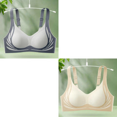【30%OFF】😍【Paquete de 2】Sujetador de una pieza sin aros para mujer ❤️【40-85KG】