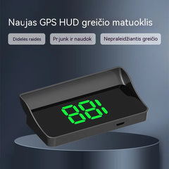 【„Swiss Military“ GPS navigacija su funkcija „Venkite baudų“】Naujas GPS spidometras ir tachometras su HUD ekranu