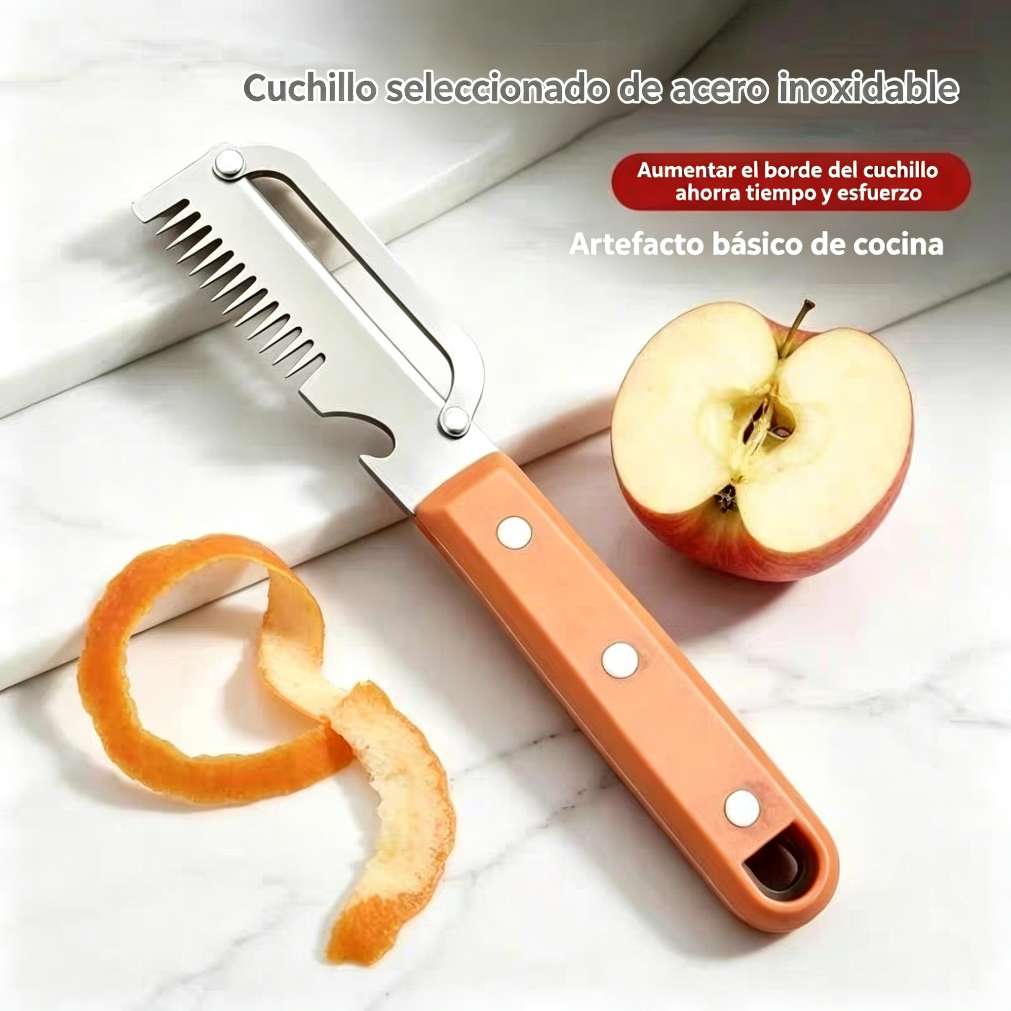 💥Compra uno y llévate el segundo gratis💥🔪Cortador y pelador multifuncional de acero inoxidable🧅
