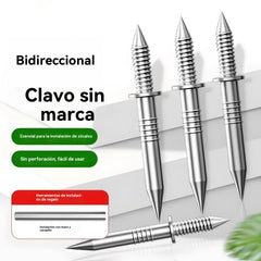 🚪【Compra 100 y llévate 100 gratis】Clavos de garra de doble cara sin marcas📌Diseñados para zócalos de madera maciza✅Instalación oculta📍Diseño de doble punta para evitar que se aflojen🔨Ultra para trabajos de carpintería