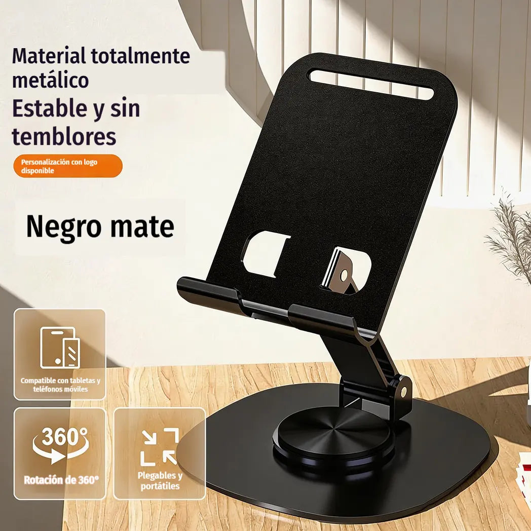 📢📢 50 % de descuento ✨ Soporte premium para teléfono móvil, totalmente metálico – base de escritorio con rotación de 360°