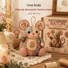🧵Kit de costura artesanal de peluche de ratón vintage