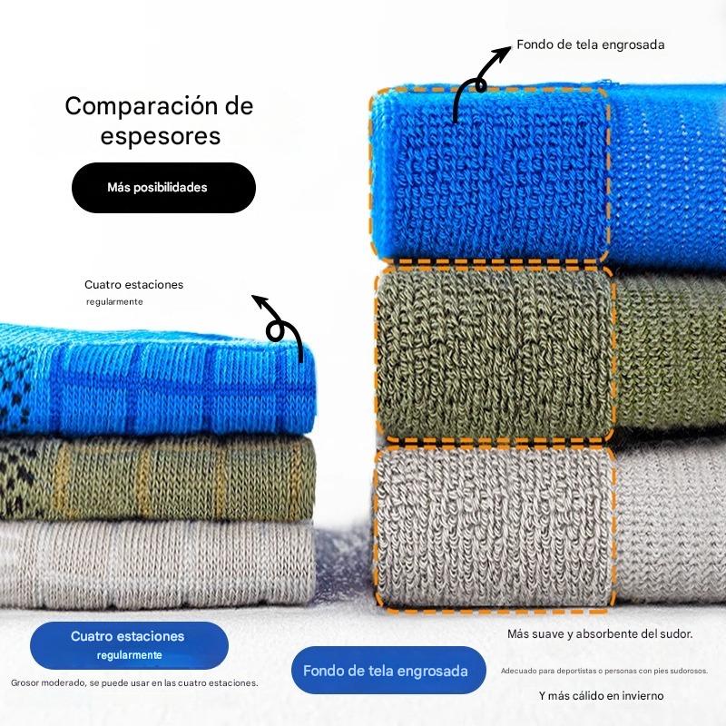 🧦【Paquete de 10 pares】🧦 Nuevos Calcetines Transpirables, Antibacterianos y Antiolor para Hombre 2026 🔥