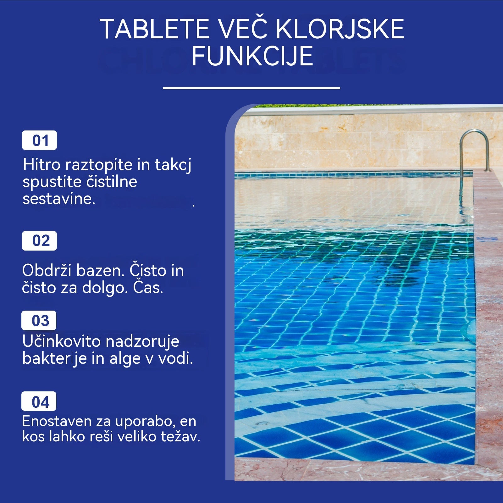 🔥Kupite 1 in dobite 1 brezplačno (2 steklenički) Šumeče tablete za čiščenje bazenov
