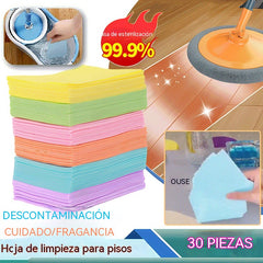 🧹（7 paquetes- 210 piezas）✨ Toallitas limpiadoras antibacterianas y desodorantes multiusos | Aptas para suelos de madera, suelos laminados, baldosas y paredes de caravanas.