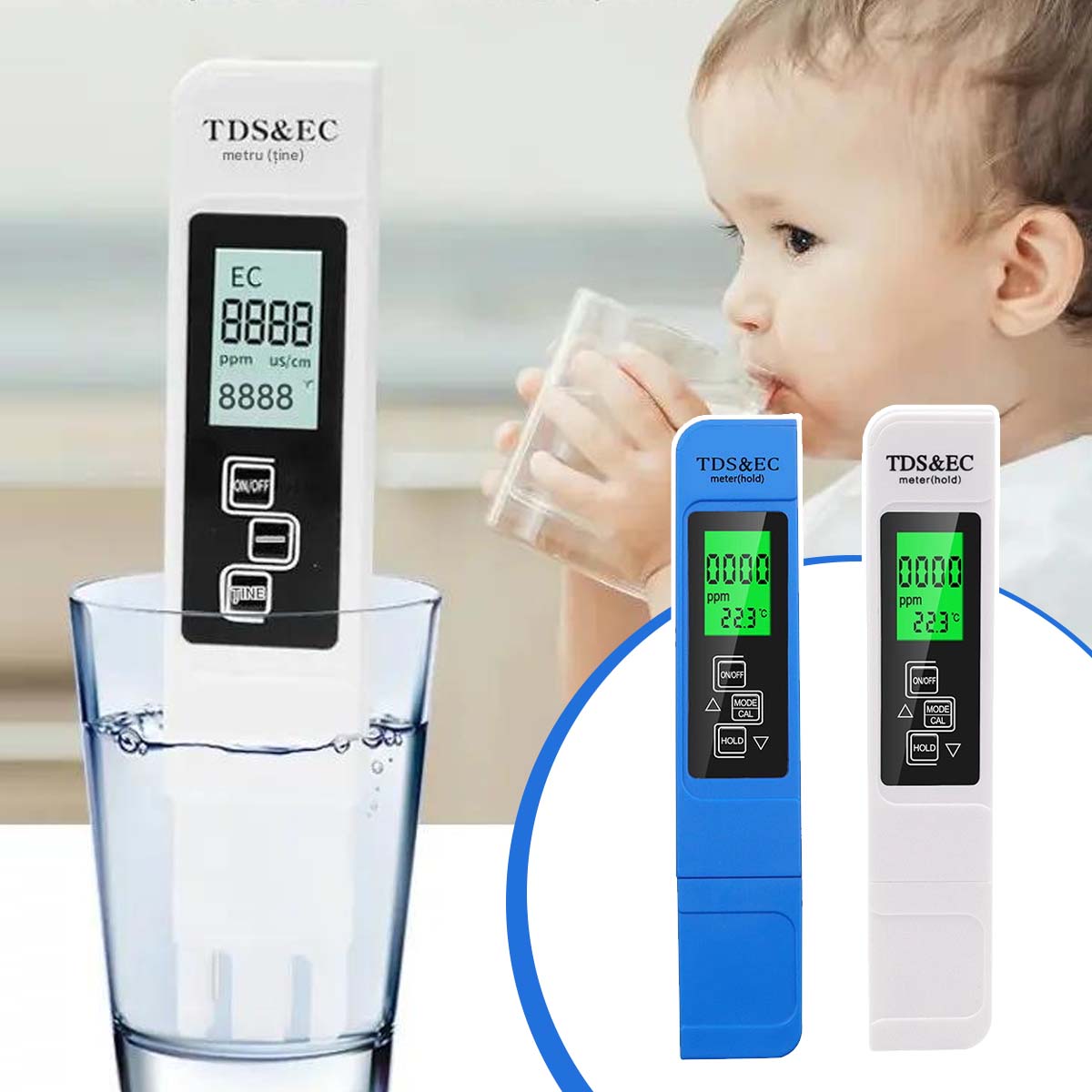 💧Medidor de calidad de agua 3 en 1 TDS