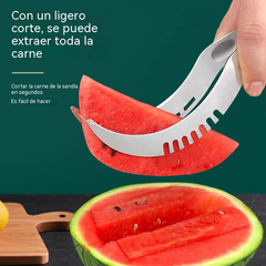 【💥Compra uno y llévate otro gratis】🍉🍉Cuchillo triangular de acero inoxidable para sandías, corta sandías rápidamente
