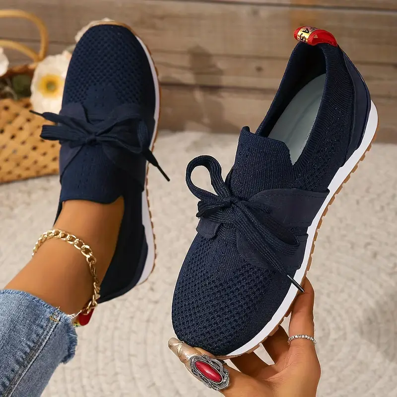 【35-43】Zapatillas ortopédicas tejidas y transpirables para mujer
