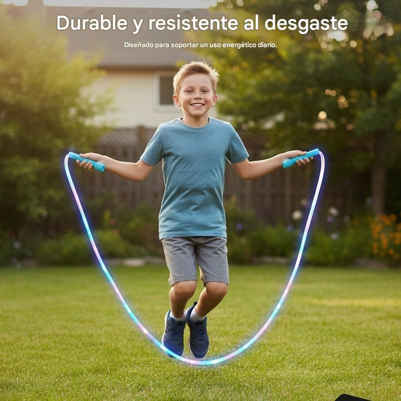 🏃🌈 Cuerda para saltar con luz LED para niños