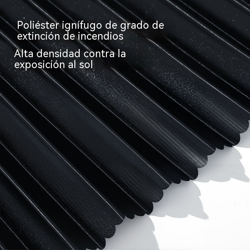 [Juego de 4 piezas] Cortina parasol con riel deslizante para ventana de coche y aislamiento térmico