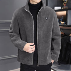 🔥【49% OFF】【M–4XL】🐏Nueva chaqueta de invierno de piel de cordero para hombre. Abrigo grueso, cálido y de corte holgado.