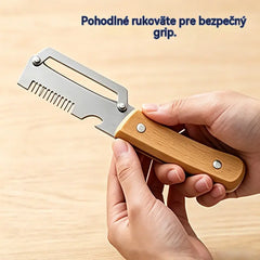 【Kúpte 1 a získajte 1 zadarmo (dva kusy)】 Multifunkčná kuchynská škrabka 3 v 1: Šúpe, seká a otvára fľaše!