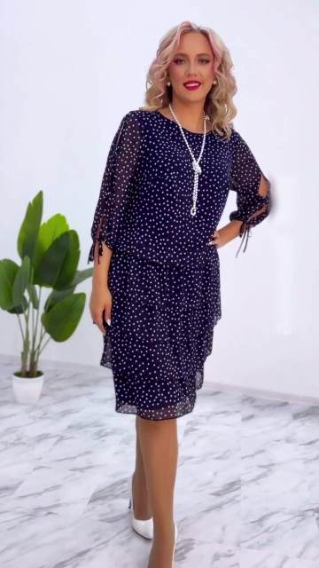 [S-5XL] Nuevo y elegante vestido suelto de lunares