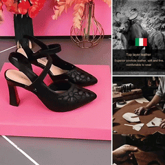 💥49% de descuento🔥【35-41】Tacones altos monocromáticos cómodos con punta puntiaguda