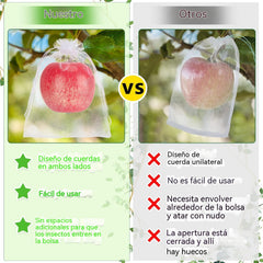 🔥【50 piezas（24*38cm）】Red de insectos para moscas de frutas, red de protección de árboles de paisaje para pájaros, bolsas de red de jardín para proteger flores, plantas, frutas, verduras