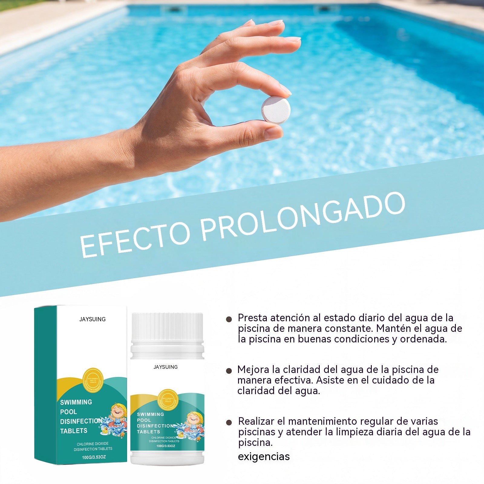 🔥Compre 1 y obtenga 1 gratis（2 botella）Pastillas efervescentes para la limpieza de piscinas