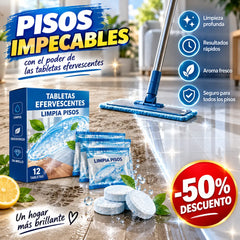 ✨【50%OFF】 Pastillas Efervescentes para Limpieza de Pisos – Brillo Instantáneo sin Esfuerzo