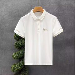 🔥🔥👔【50-105 kg】Camisa polo con solapa bordada para hombre 2025