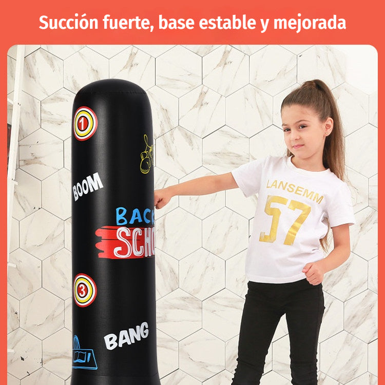 🥊 Muñeco de boxeo inflable con rebote automático – Libera energía y fomenta el movimiento ⚡