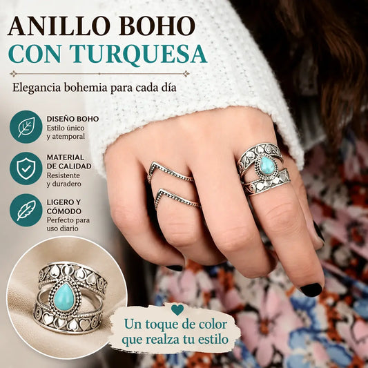 📢📢¡Compra 1 y llévate 1 gratis: 2 artículos! ⏰Anillo vintage para mujer con forma de lágrima tallada