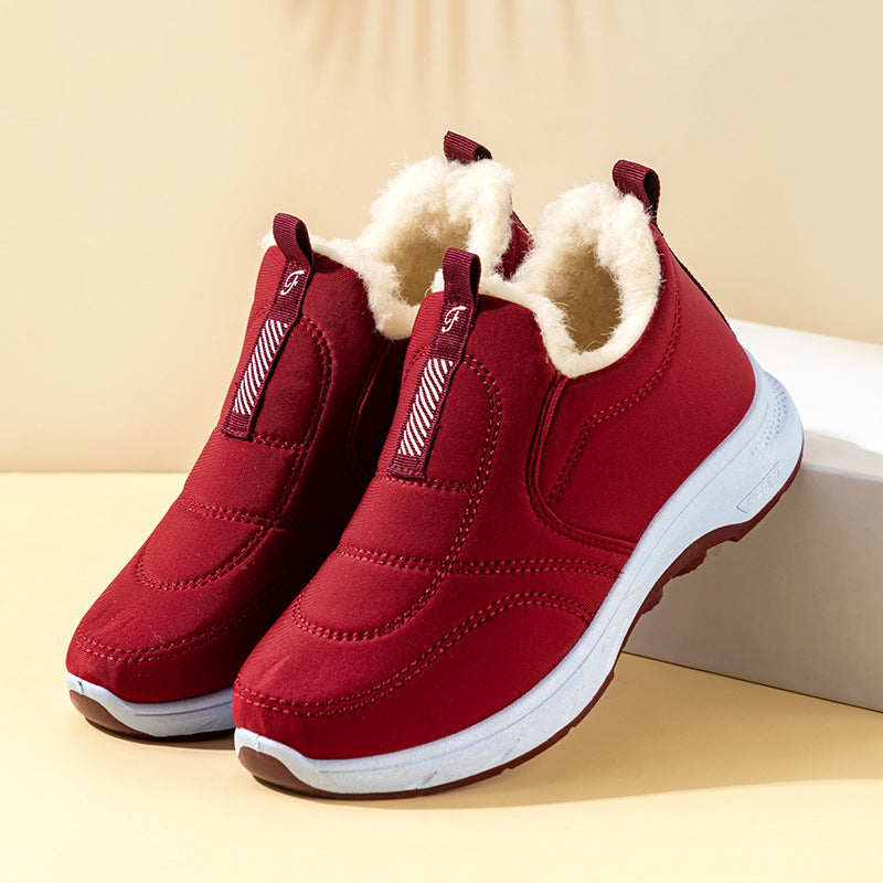 😀🎉Refuerzo de terciopelo🔥【35-41】Botas de invierno para mujer, cálidas e impermeables, hechas de algodón térmico.