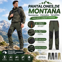 【S-5XL】Pantalones de senderismo para hombre, suaves, impermeables, a prueba de viento, transpirables, cálidos y gruesos, de polar para deportes al aire libre.