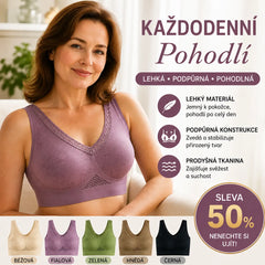 🔥👙【40-120 kg】【3 db-os csomag】✨ Merevítő nélküli csipkés melltartó magas tartású nőknek