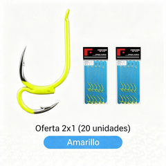 🔥 Compra 1 y llévate 1 gratis ❤️‍🔥 (20 unidades)Anzuelos de Pesca Dobles Clásicos Ultra Afilados