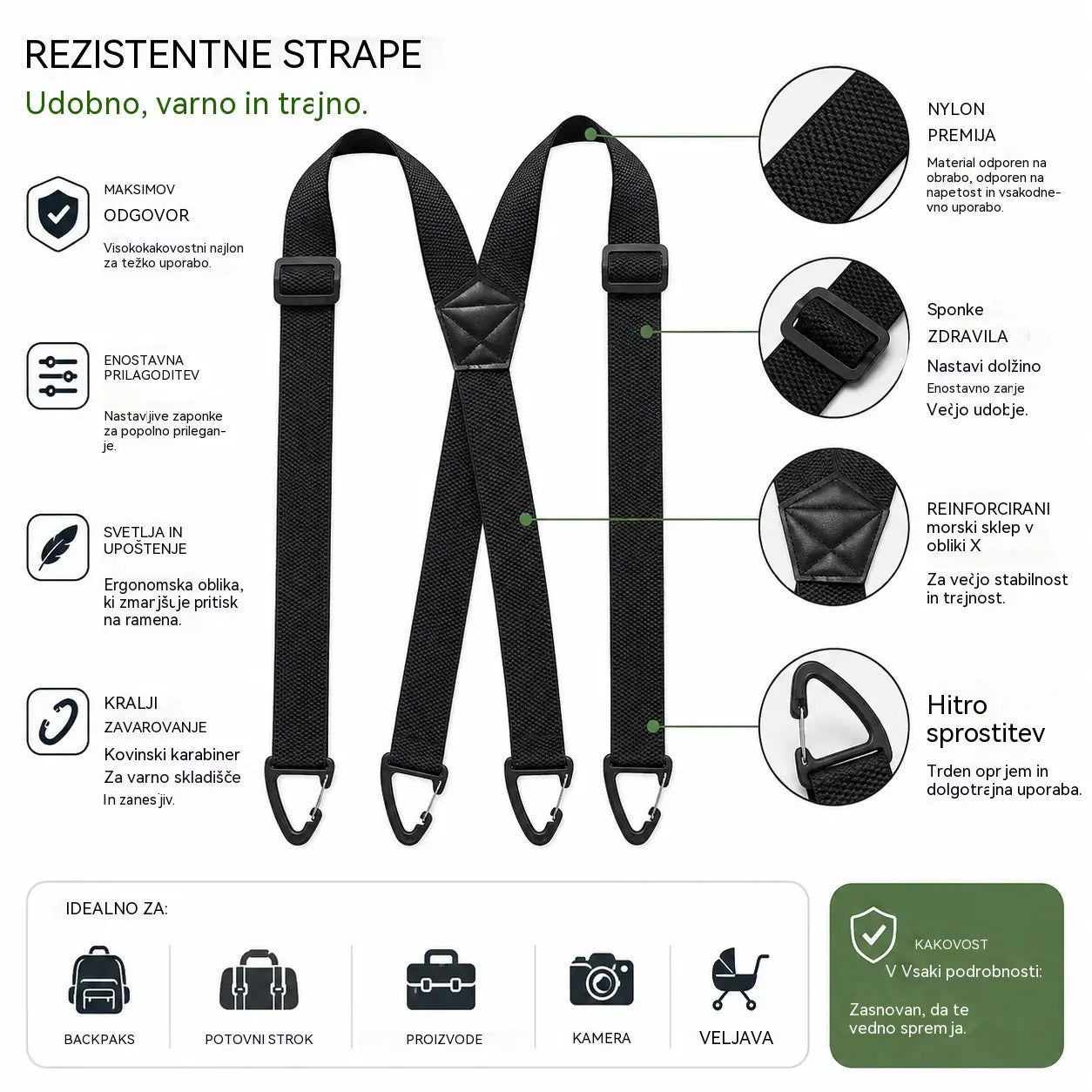 📢📢50% POPUST! 🧷Moški stezniki s prekrižanim hrbtom in sponkami🧷