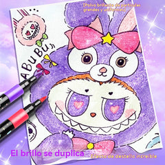【24 colores】🔥✨️Set de iluminadores flash de doble punta