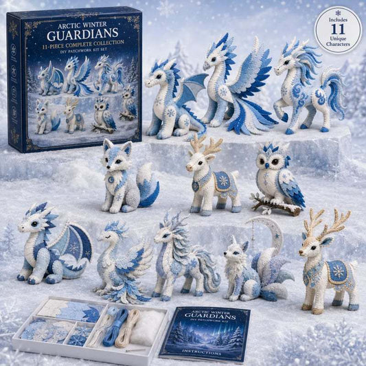 🎁 Último día: ¡Ahorra un 49%! 🧵 Mini kit de patchwork DIY de la serie «Arctic Winter Guardian».