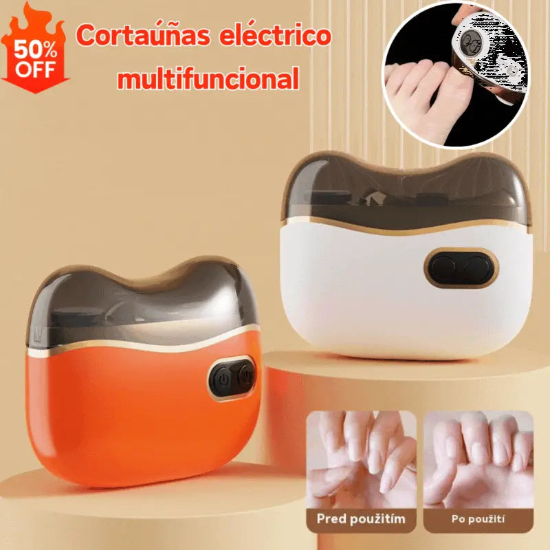 ✂️💅 Lima de uñas eléctrica multifuncional, cortauñas eléctrico con protección antipellizcos🔥