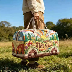 🔥【Oferta especial por tiempo limitado】✨Nuevo bolso tote de viaje multifuncional con estampado de autobús