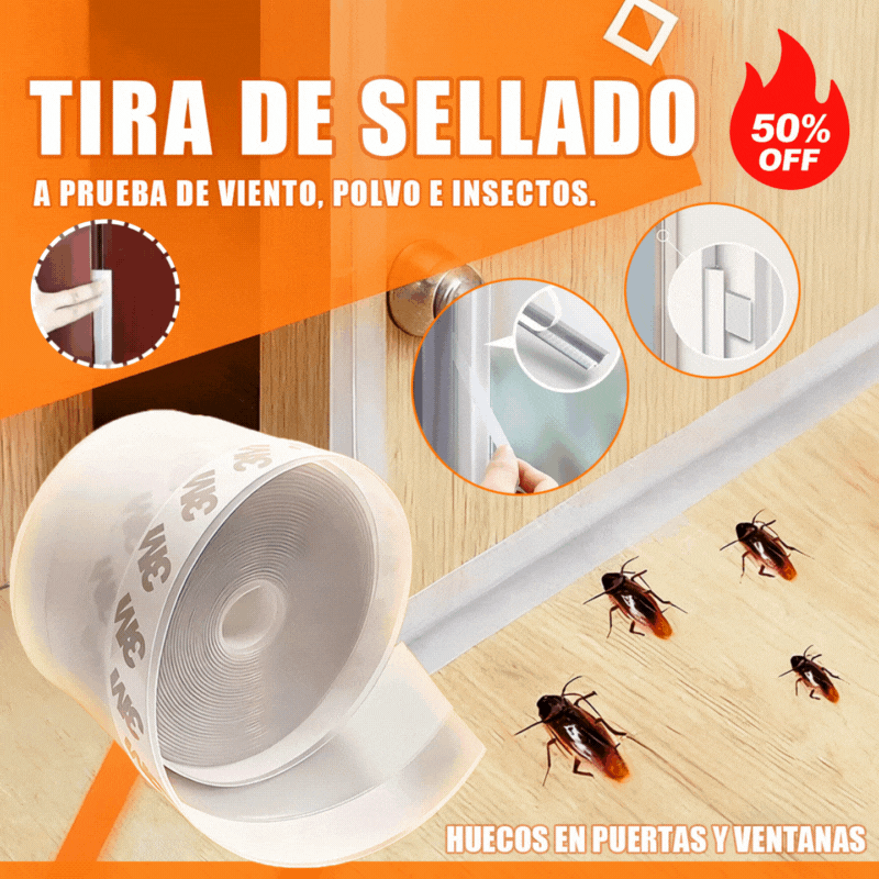 🔥【2 piezas 23€】 🚪Banda de sellado inferior de puerta de PVC: a prueba de insectos y viento
